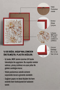 HOMEPACK Ahşap Çerçeveli Tablo Çerçeveli Poster Sanatsal Modern Duvar Dekoru BEK-8052