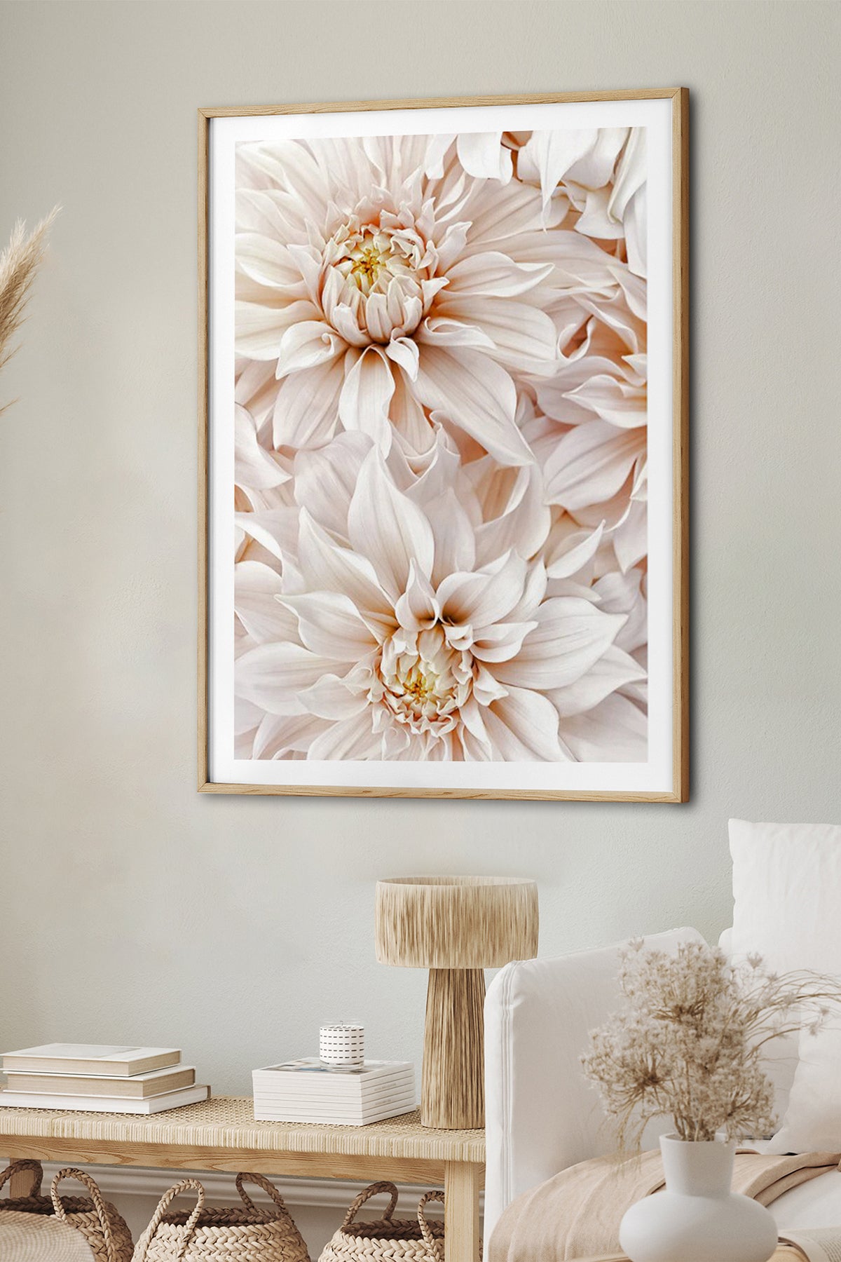 HOMEPACK Ahşap Çerçeveli Tablo Çerçeveli Poster Sanatsal Modern Duvar Dekoru BEK-8052