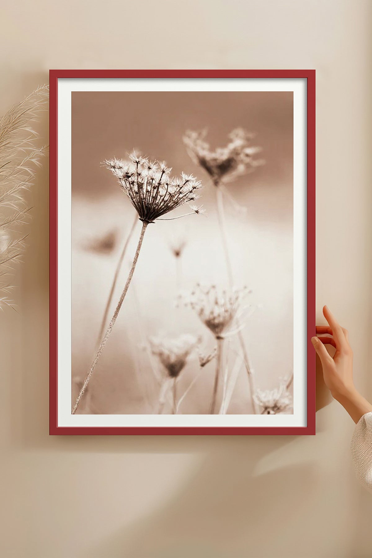 HOMEPACK Ahşap Çerçeveli Tablo Çerçeveli Poster Sanatsal Modern Duvar Dekoru BEK-8053