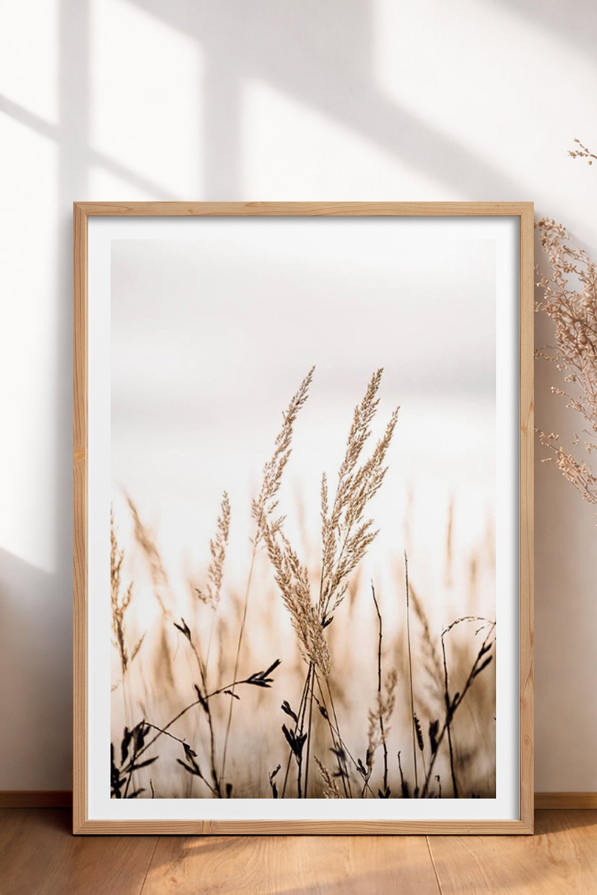 HOMEPACK Ahşap Çerçeveli Tablo Çerçeveli Poster Sanatsal Modern Duvar Dekoru BEK-8054