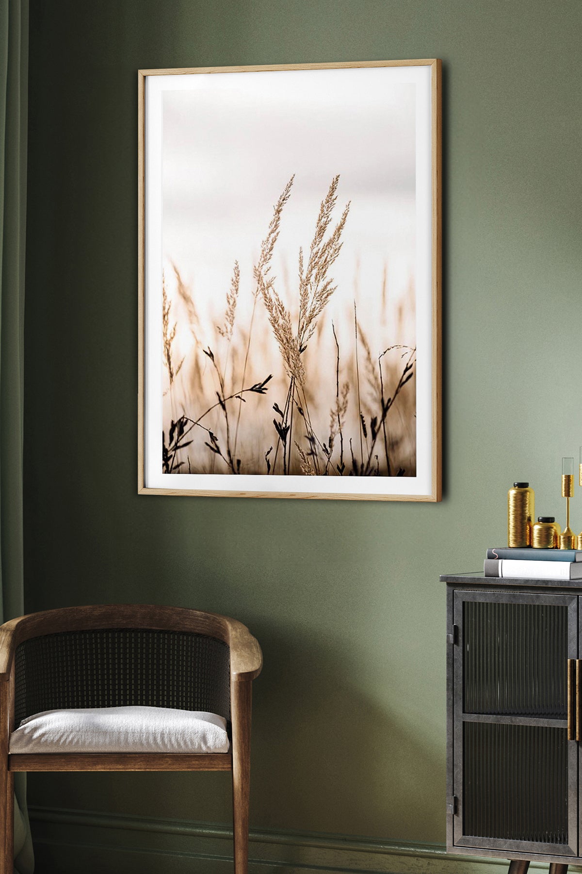 HOMEPACK Ahşap Çerçeveli Tablo Çerçeveli Poster Sanatsal Modern Duvar Dekoru BEK-8054