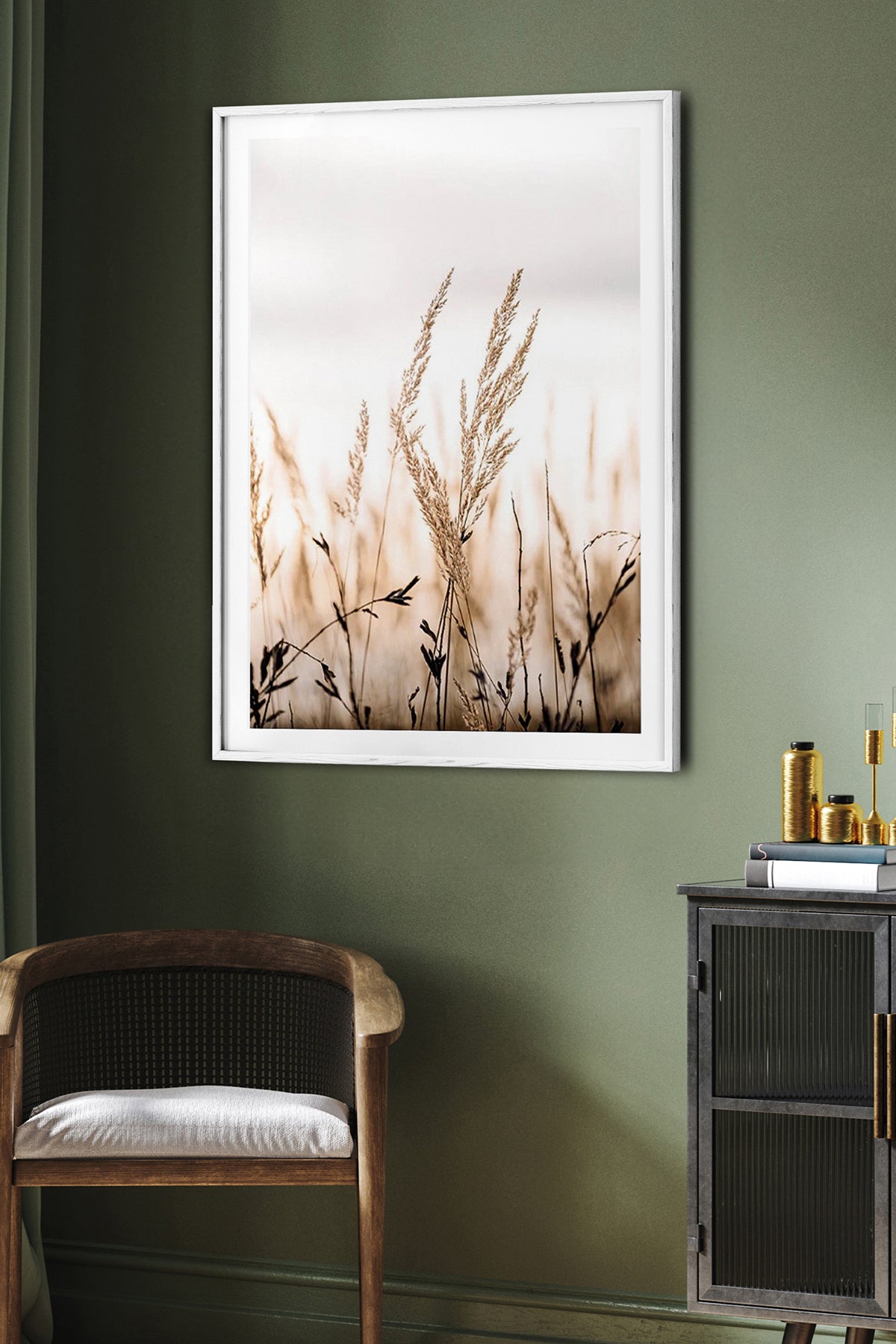 HOMEPACK Ahşap Çerçeveli Tablo Çerçeveli Poster Sanatsal Modern Duvar Dekoru BEK-8054