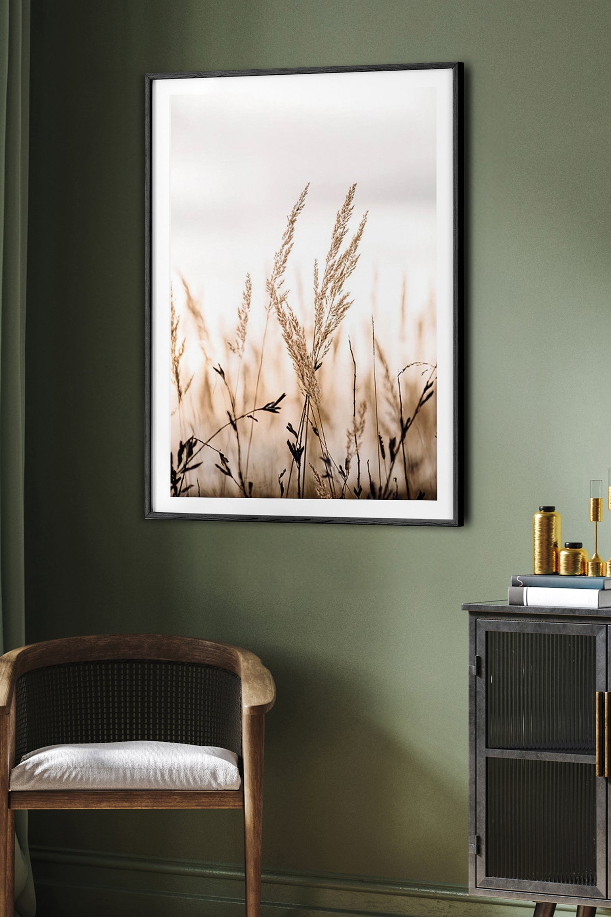 HOMEPACK Ahşap Çerçeveli Tablo Çerçeveli Poster Sanatsal Modern Duvar Dekoru BEK-8054