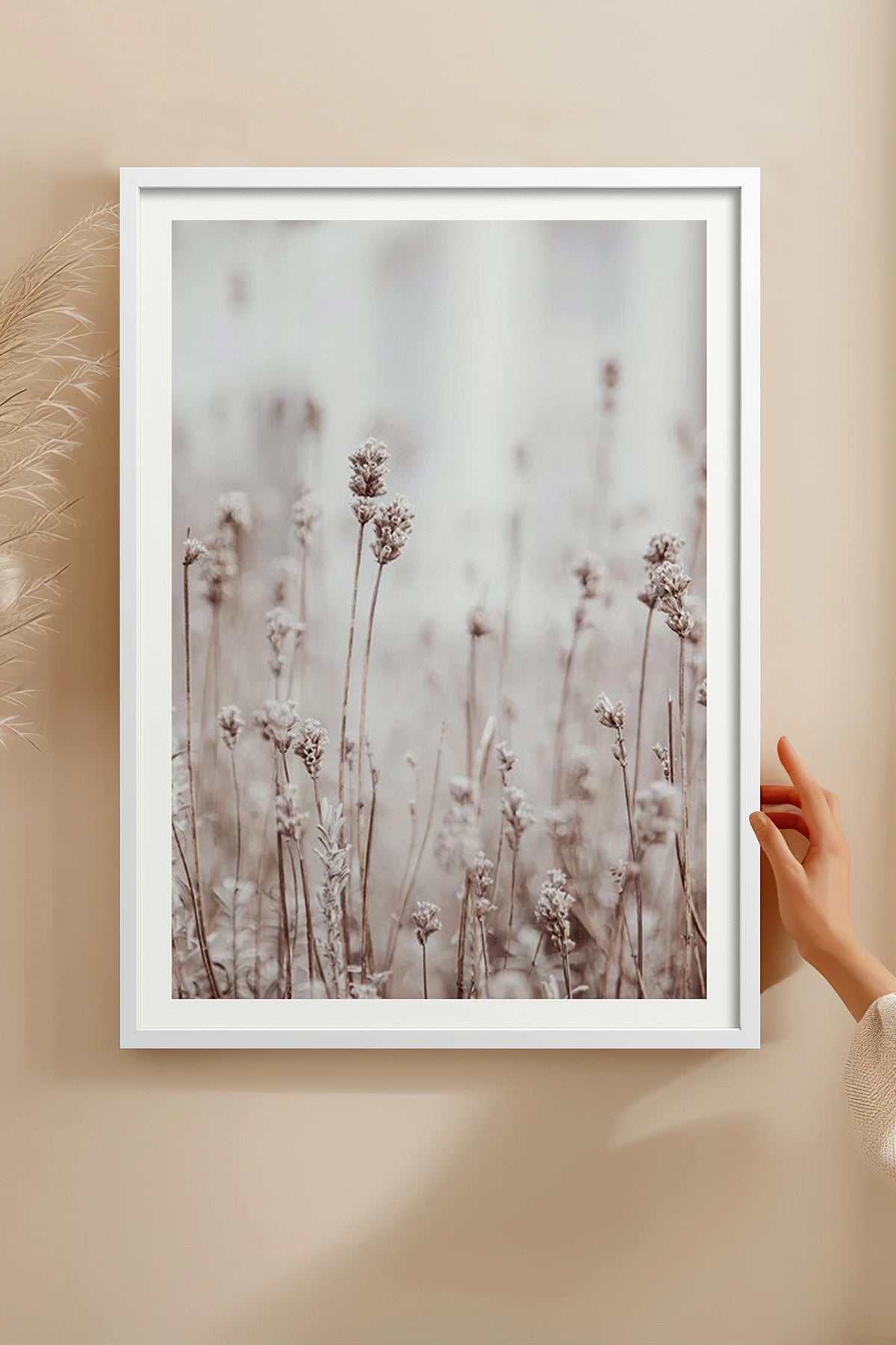 HOMEPACK Ahşap Çerçeveli Tablo Çerçeveli Poster Sanatsal Modern Duvar Dekoru BEK-8055