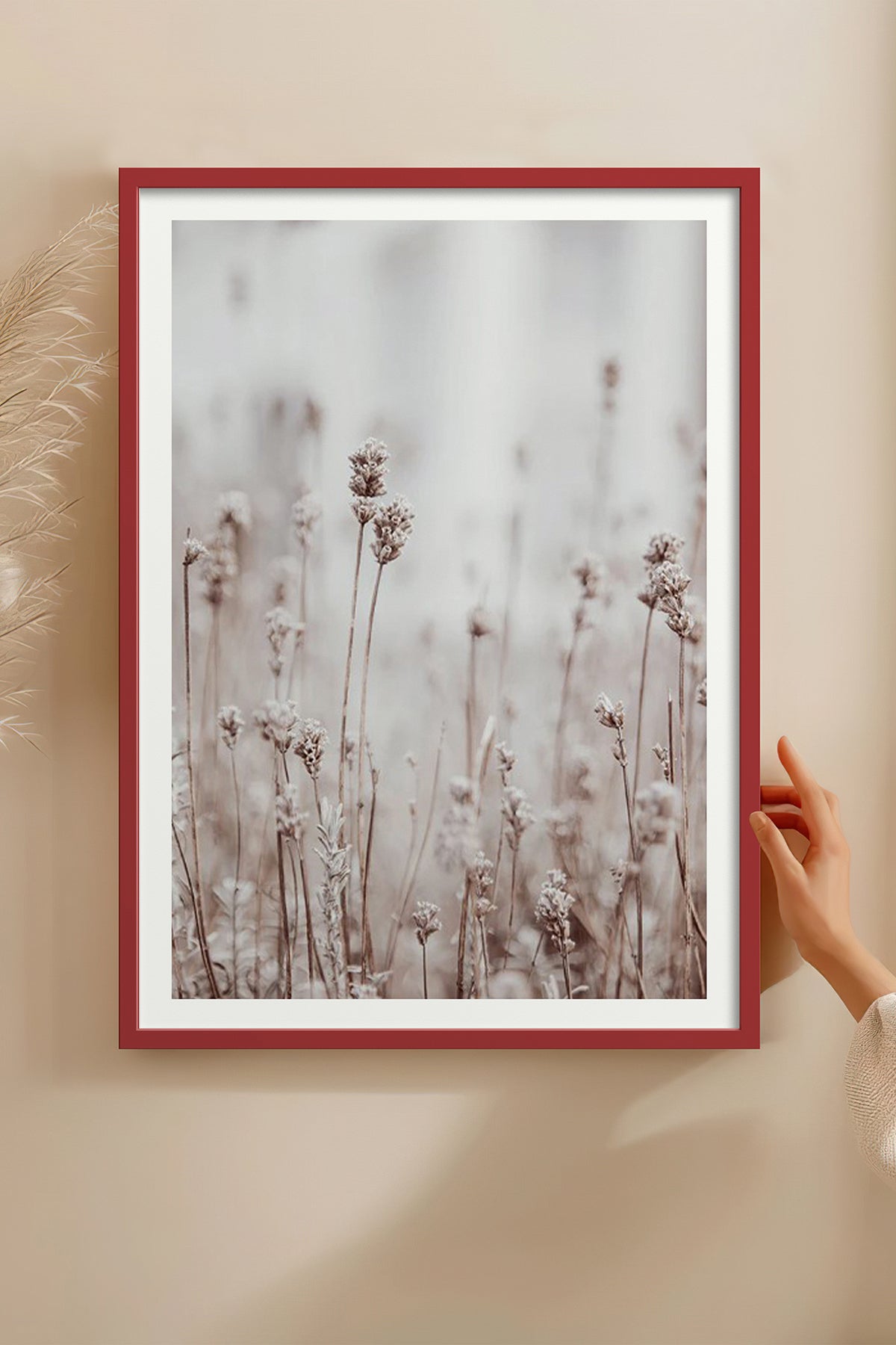 HOMEPACK Ahşap Çerçeveli Tablo Çerçeveli Poster Sanatsal Modern Duvar Dekoru BEK-8055