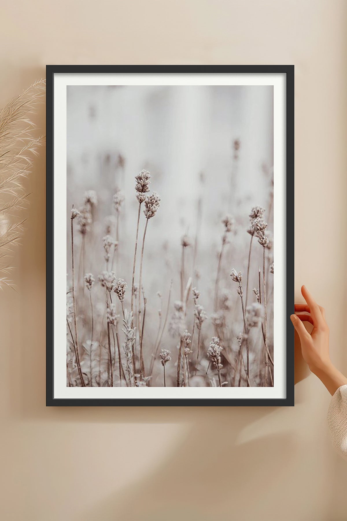 HOMEPACK Ahşap Çerçeveli Tablo Çerçeveli Poster Sanatsal Modern Duvar Dekoru BEK-8055