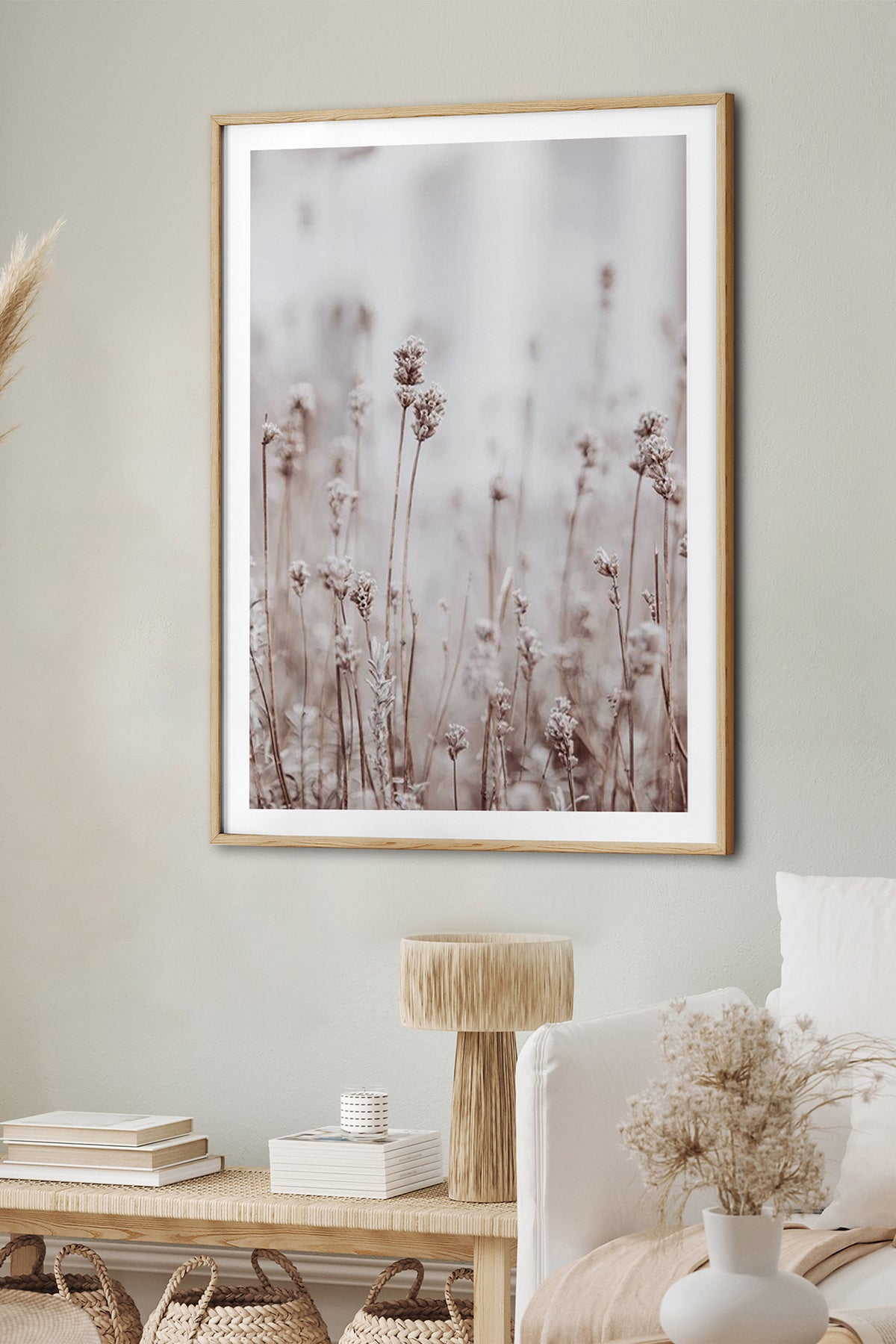 HOMEPACK Ahşap Çerçeveli Tablo Çerçeveli Poster Sanatsal Modern Duvar Dekoru BEK-8055