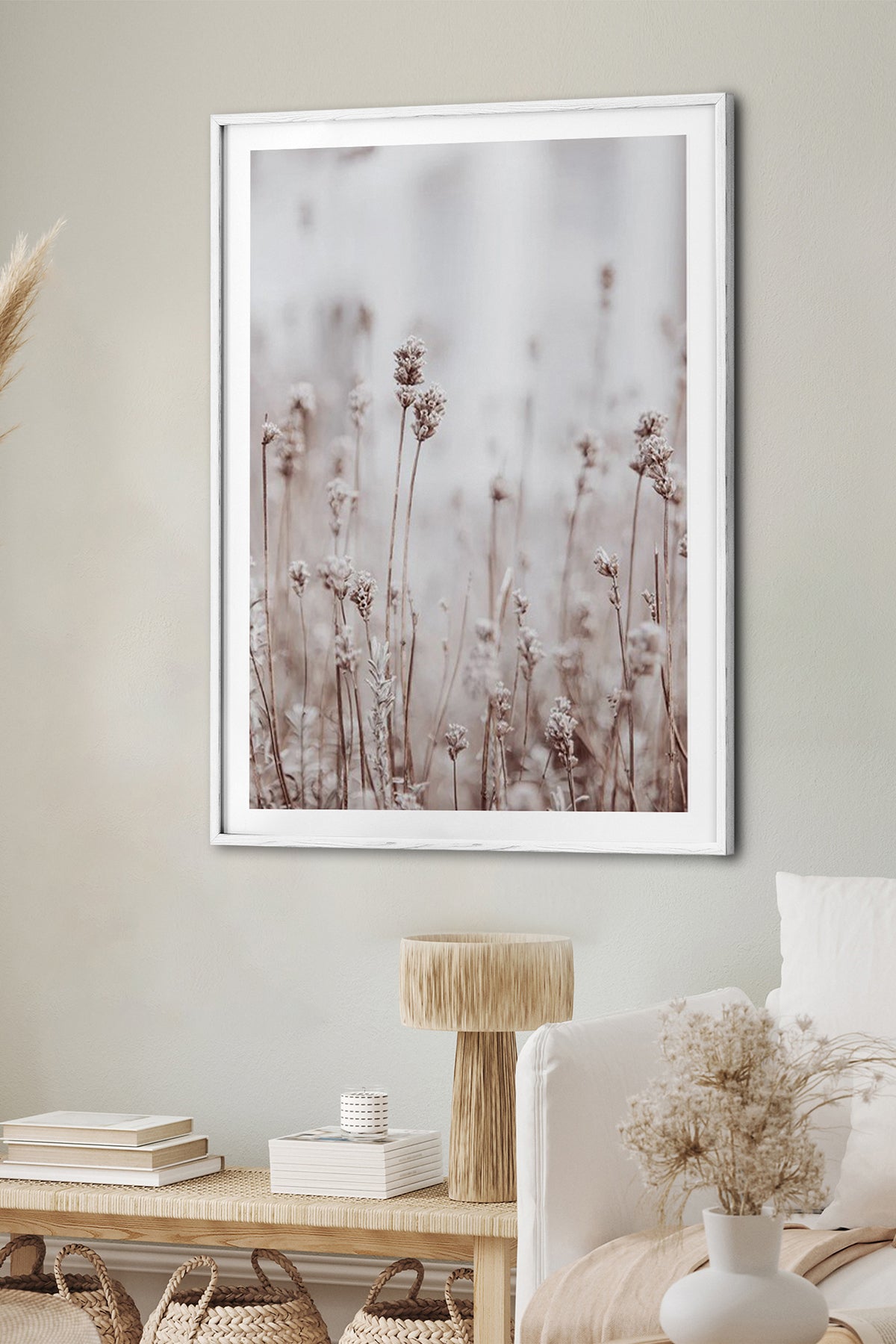 HOMEPACK Ahşap Çerçeveli Tablo Çerçeveli Poster Sanatsal Modern Duvar Dekoru BEK-8055