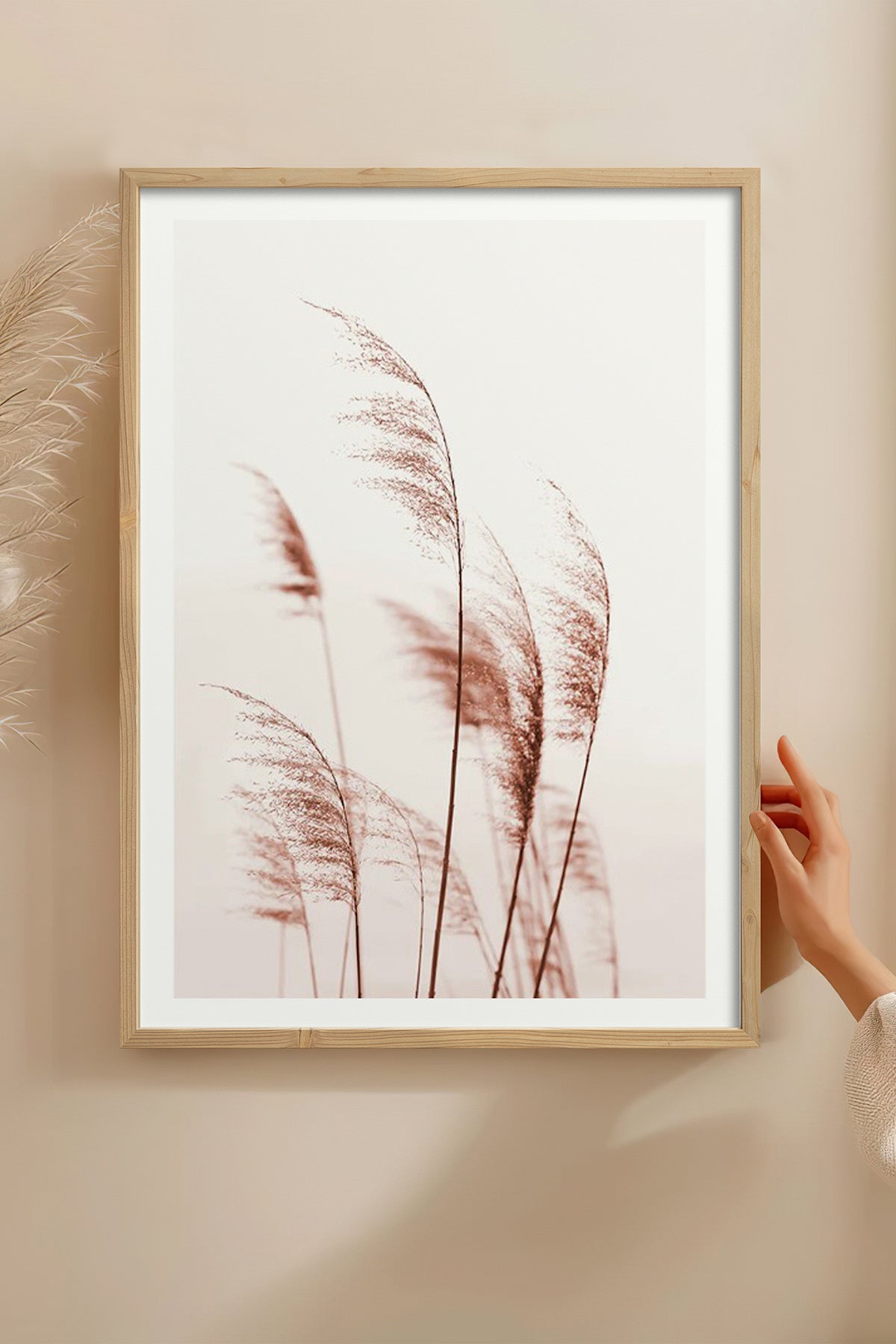 HOMEPACK Ahşap Çerçeveli Tablo Çerçeveli Poster Sanatsal Modern Duvar Dekoru BEK-8056