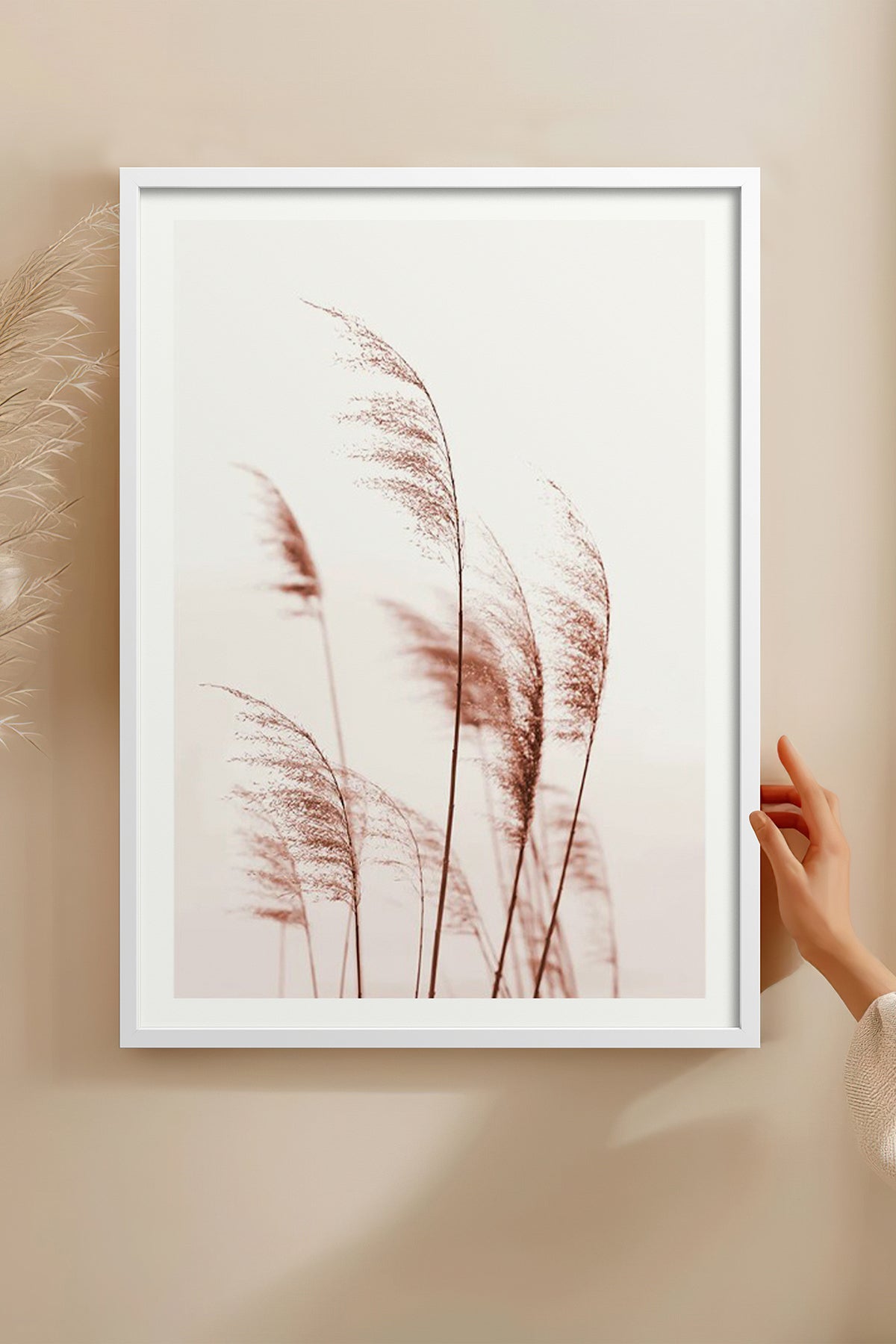 HOMEPACK Ahşap Çerçeveli Tablo Çerçeveli Poster Sanatsal Modern Duvar Dekoru BEK-8056