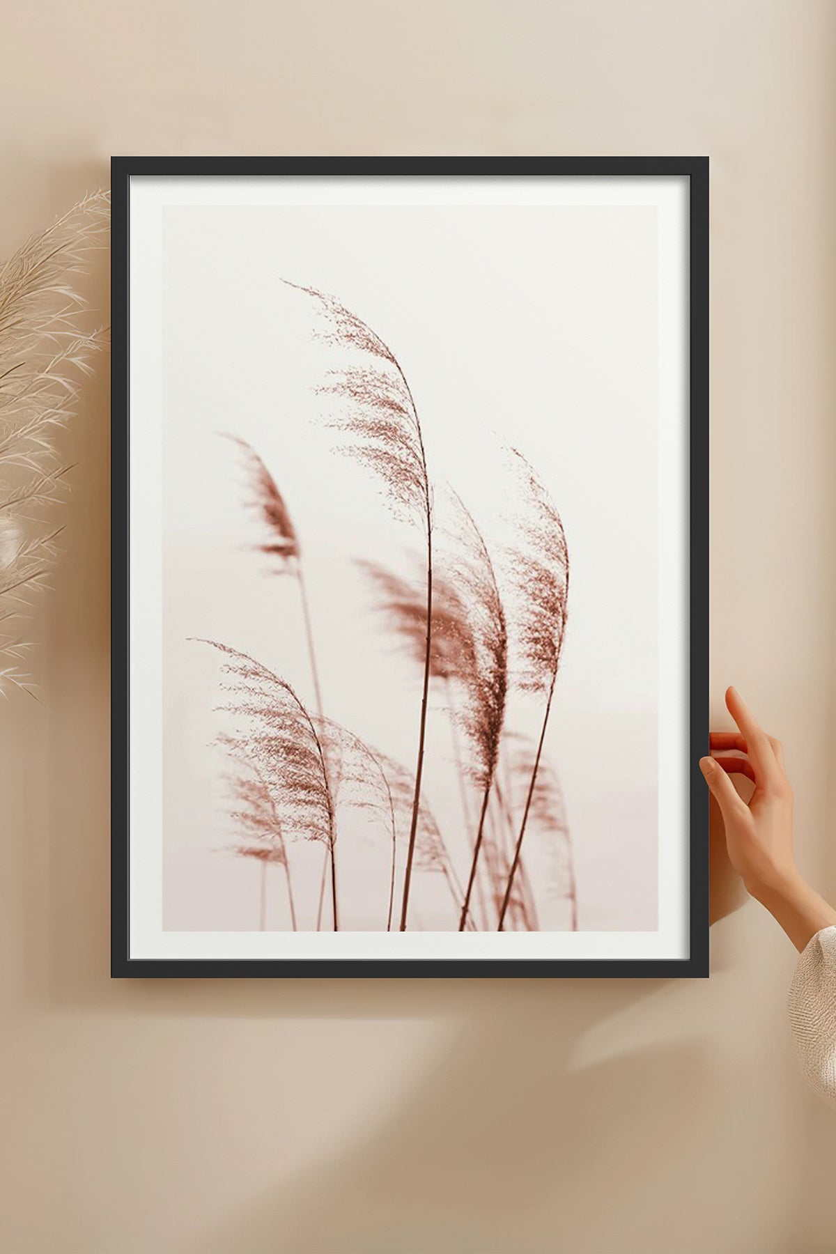 HOMEPACK Ahşap Çerçeveli Tablo Çerçeveli Poster Sanatsal Modern Duvar Dekoru BEK-8056