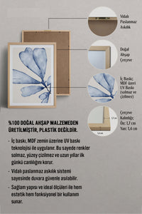HOMEPACK Ahşap Çerçeveli Tablo Çerçeveli Poster Sanatsal Modern Duvar Dekoru BEK-8057