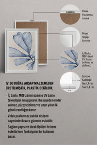 HOMEPACK Ahşap Çerçeveli Tablo Çerçeveli Poster Sanatsal Modern Duvar Dekoru BEK-8057