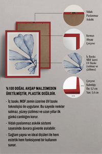 HOMEPACK Ahşap Çerçeveli Tablo Çerçeveli Poster Sanatsal Modern Duvar Dekoru BEK-8057
