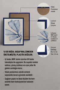 HOMEPACK Ahşap Çerçeveli Tablo Çerçeveli Poster Sanatsal Modern Duvar Dekoru BEK-8057