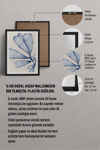 HOMEPACK Ahşap Çerçeveli Tablo Çerçeveli Poster Sanatsal Modern Duvar Dekoru BEK-8057