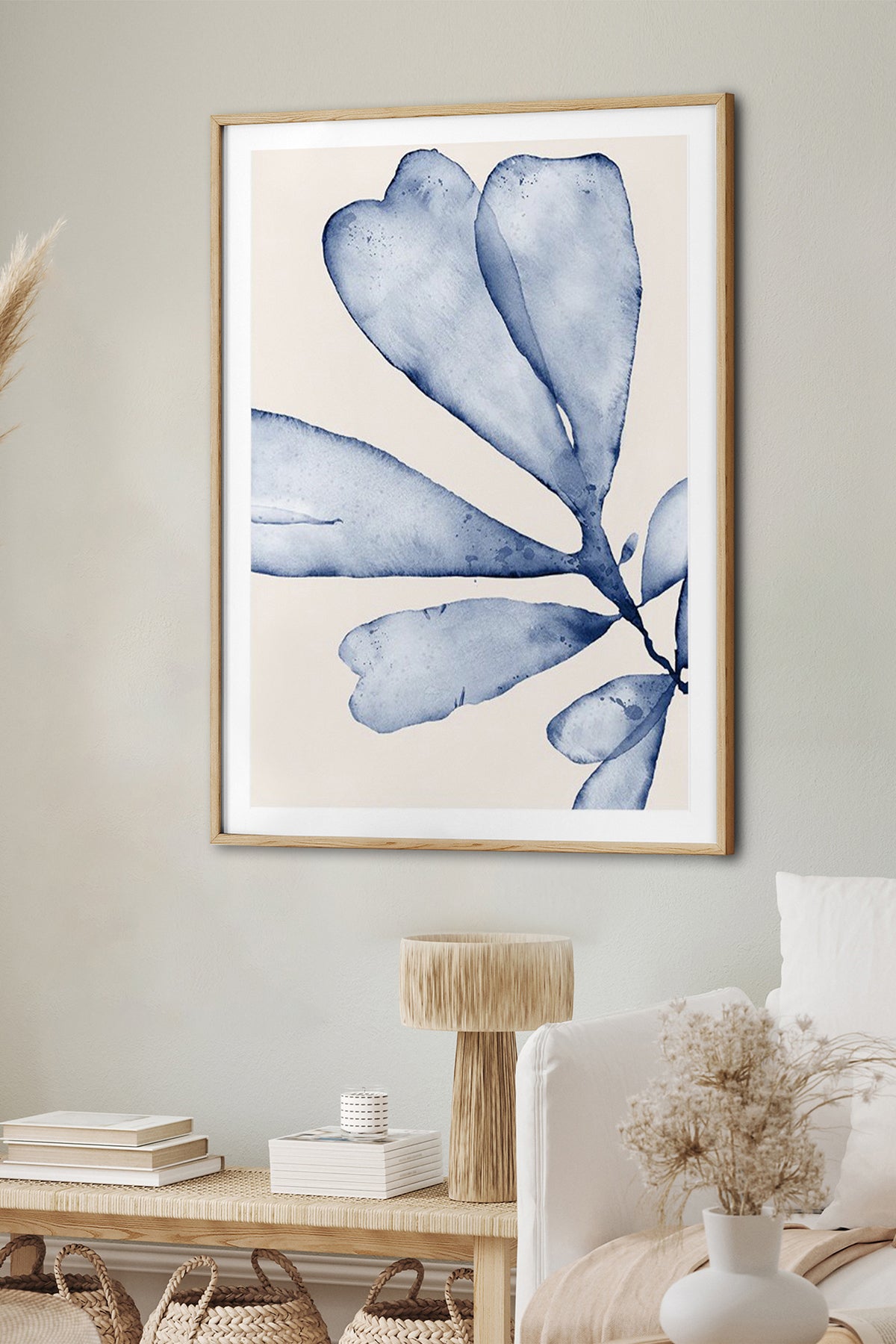 HOMEPACK Ahşap Çerçeveli Tablo Çerçeveli Poster Sanatsal Modern Duvar Dekoru BEK-8057