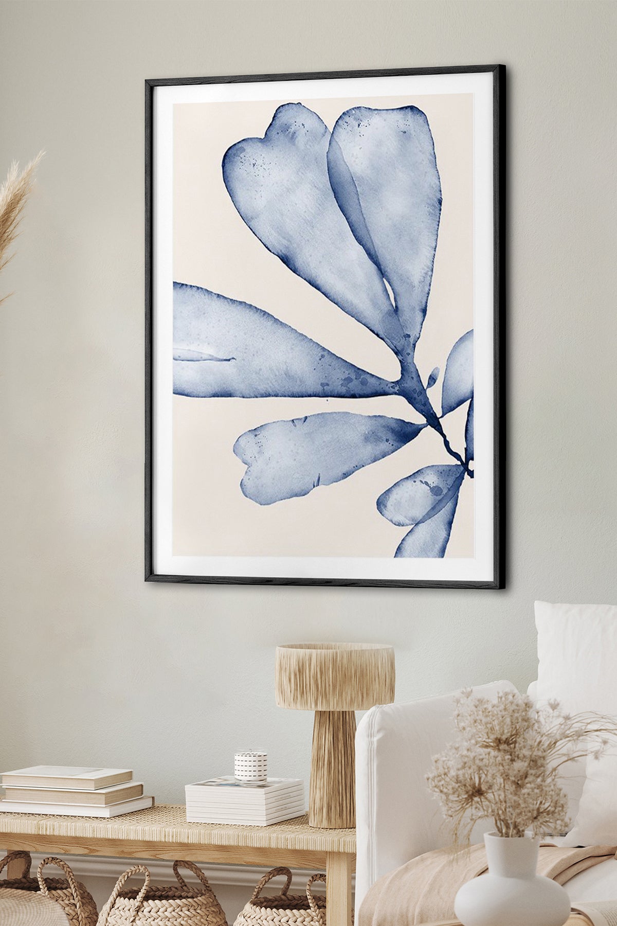HOMEPACK Ahşap Çerçeveli Tablo Çerçeveli Poster Sanatsal Modern Duvar Dekoru BEK-8057
