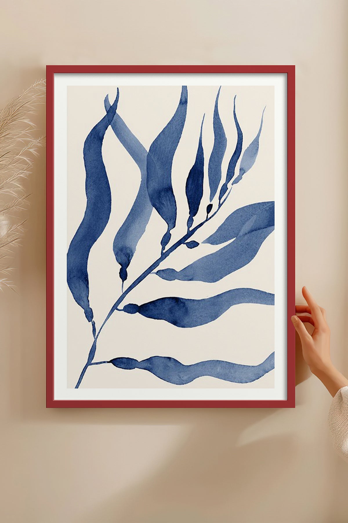HOMEPACK Ahşap Çerçeveli Tablo Çerçeveli Poster Sanatsal Modern Duvar Dekoru BEK-8058