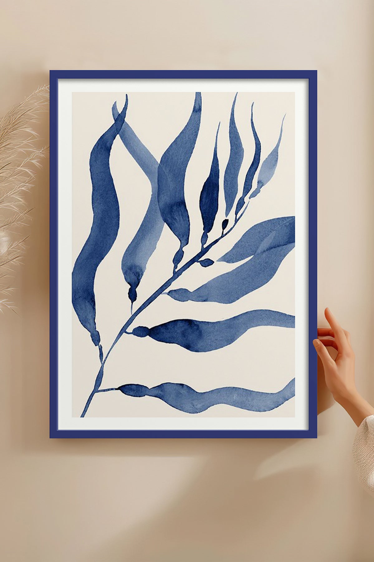 HOMEPACK Ahşap Çerçeveli Tablo Çerçeveli Poster Sanatsal Modern Duvar Dekoru BEK-8058