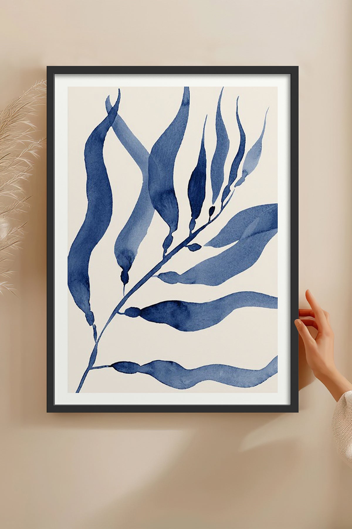 HOMEPACK Ahşap Çerçeveli Tablo Çerçeveli Poster Sanatsal Modern Duvar Dekoru BEK-8058