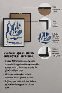 HOMEPACK Ahşap Çerçeveli Tablo Çerçeveli Poster Sanatsal Modern Duvar Dekoru BEK-8058