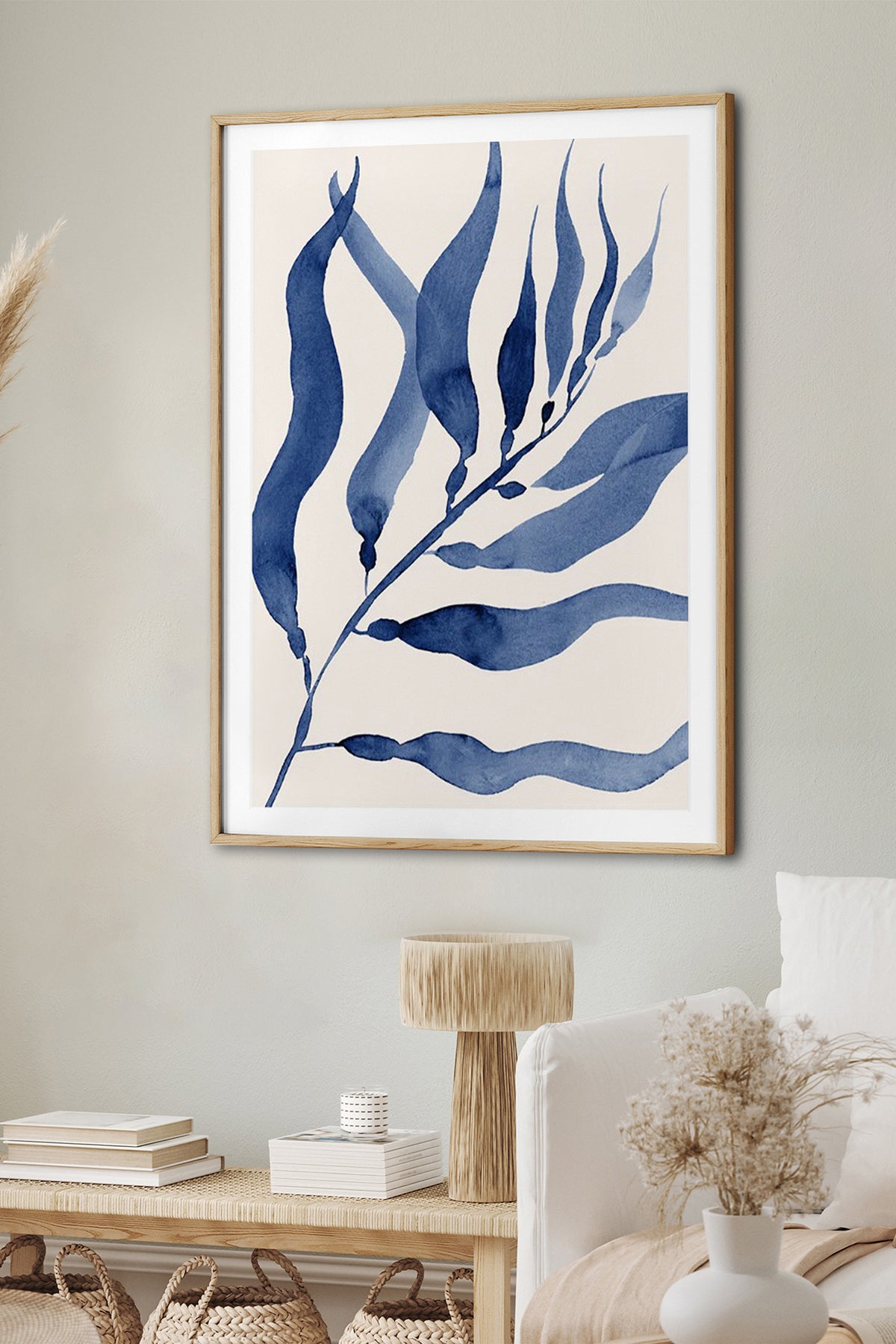 HOMEPACK Ahşap Çerçeveli Tablo Çerçeveli Poster Sanatsal Modern Duvar Dekoru BEK-8058