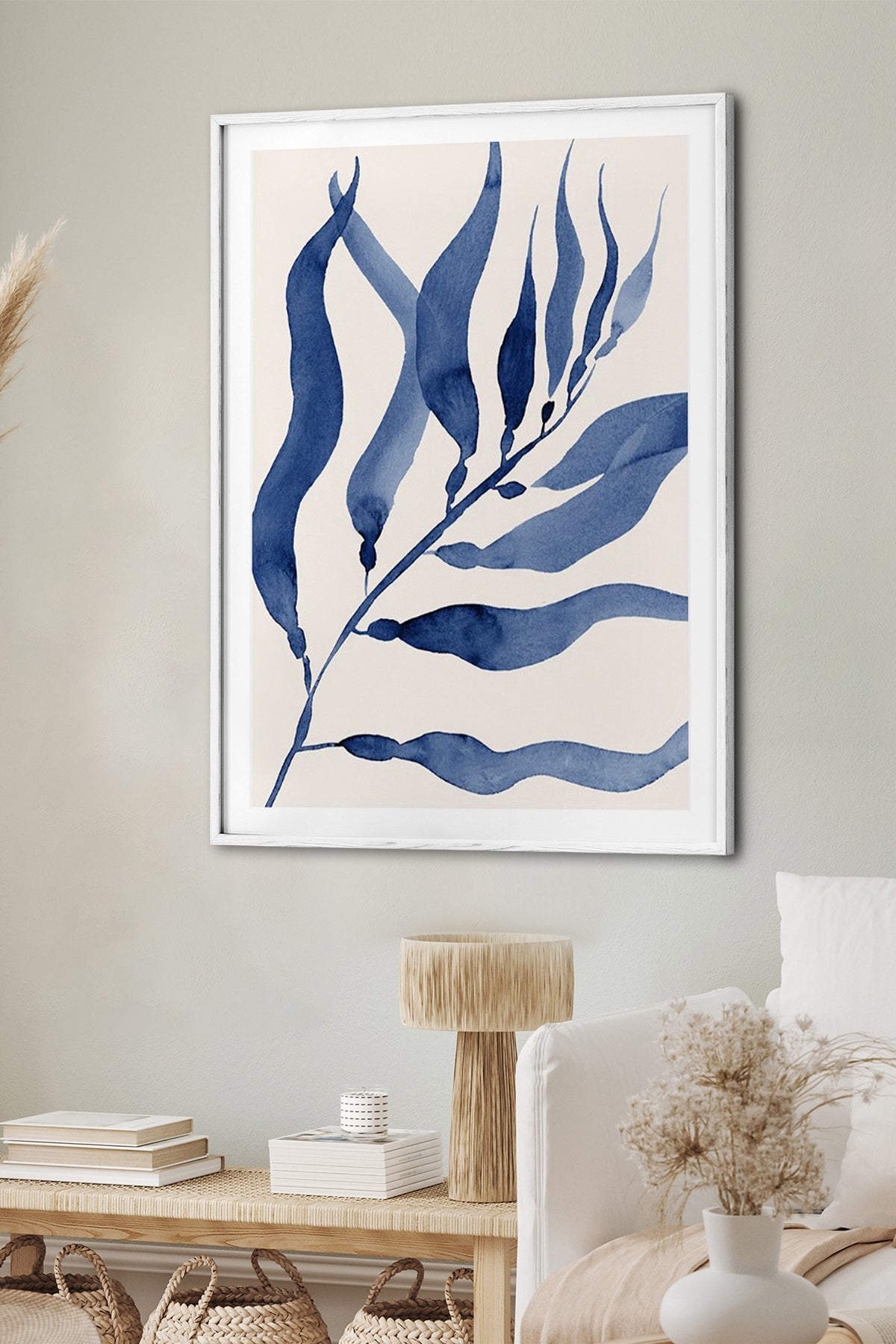 HOMEPACK Ahşap Çerçeveli Tablo Çerçeveli Poster Sanatsal Modern Duvar Dekoru BEK-8058