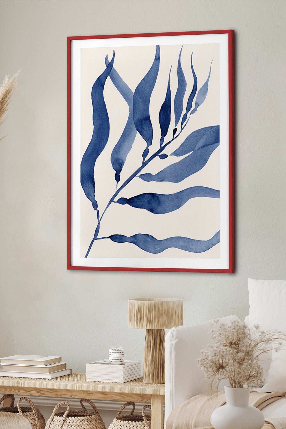HOMEPACK Ahşap Çerçeveli Tablo Çerçeveli Poster Sanatsal Modern Duvar Dekoru BEK-8058