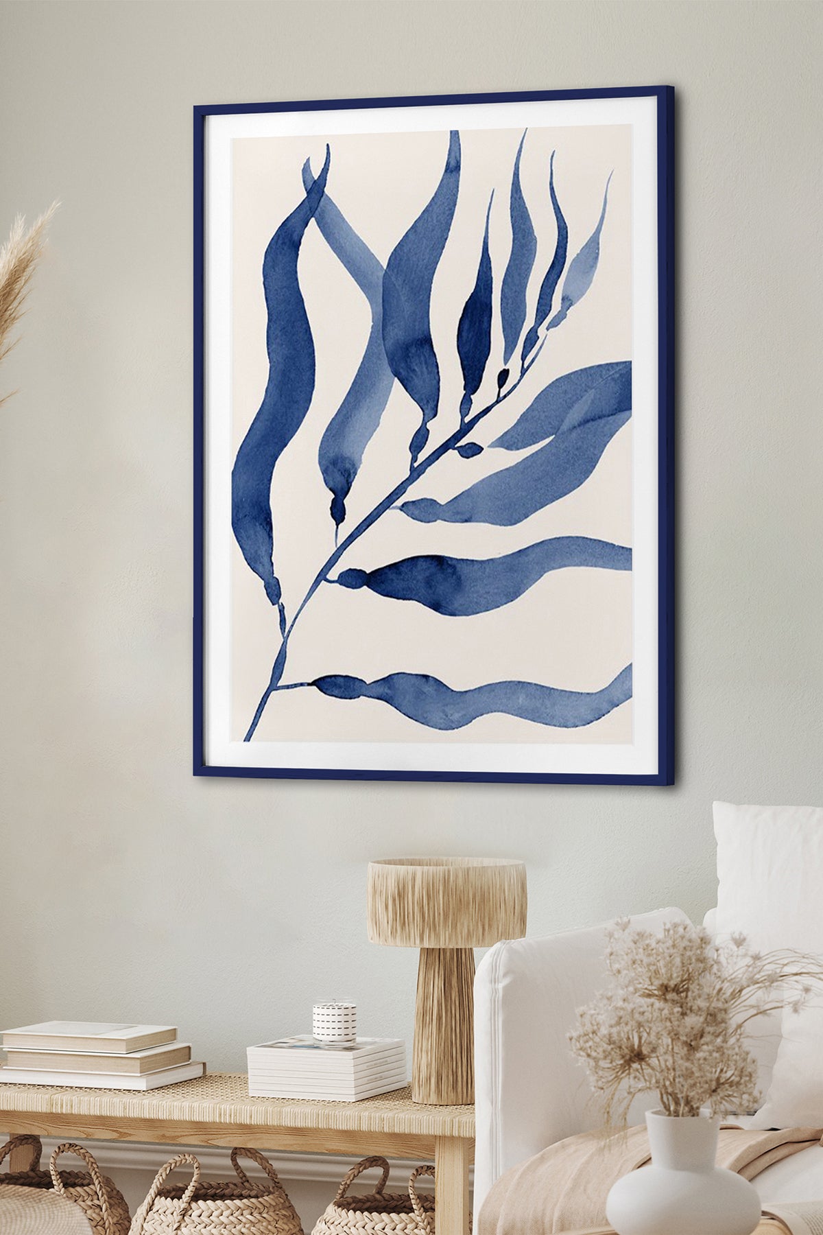 HOMEPACK Ahşap Çerçeveli Tablo Çerçeveli Poster Sanatsal Modern Duvar Dekoru BEK-8058