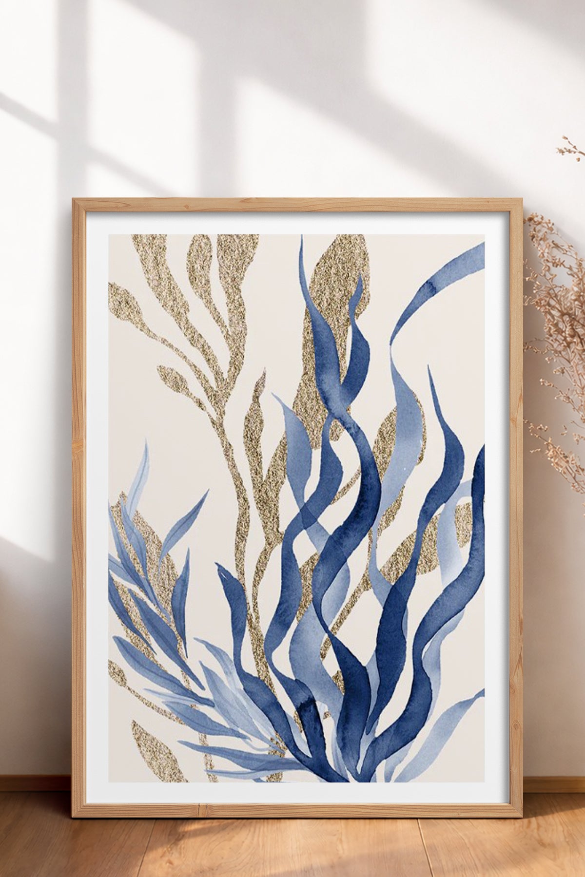 HOMEPACK Ahşap Çerçeveli Tablo Çerçeveli Poster Sanatsal Modern Duvar Dekoru BEK-8059
