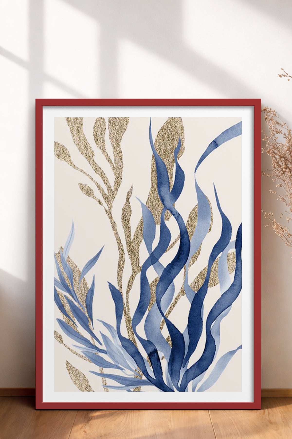 HOMEPACK Ahşap Çerçeveli Tablo Çerçeveli Poster Sanatsal Modern Duvar Dekoru BEK-8059