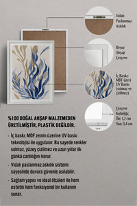 HOMEPACK Ahşap Çerçeveli Tablo Çerçeveli Poster Sanatsal Modern Duvar Dekoru BEK-8059