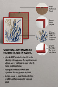 HOMEPACK Ahşap Çerçeveli Tablo Çerçeveli Poster Sanatsal Modern Duvar Dekoru BEK-8059