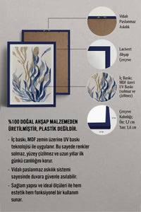 HOMEPACK Ahşap Çerçeveli Tablo Çerçeveli Poster Sanatsal Modern Duvar Dekoru BEK-8059