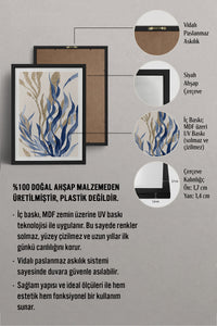 HOMEPACK Ahşap Çerçeveli Tablo Çerçeveli Poster Sanatsal Modern Duvar Dekoru BEK-8059