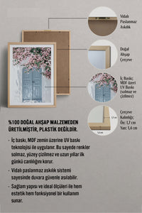 HOMEPACK Ahşap Çerçeveli Tablo Çerçeveli Poster Sanatsal Modern Duvar Dekoru BEK-8060