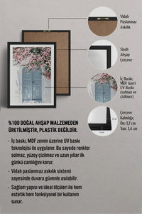 HOMEPACK Ahşap Çerçeveli Tablo Çerçeveli Poster Sanatsal Modern Duvar Dekoru BEK-8060