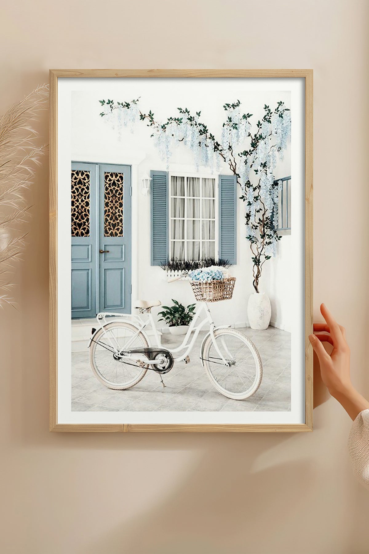 HOMEPACK Ahşap Çerçeveli Tablo Çerçeveli Poster Sanatsal Modern Duvar Dekoru BEK-8061