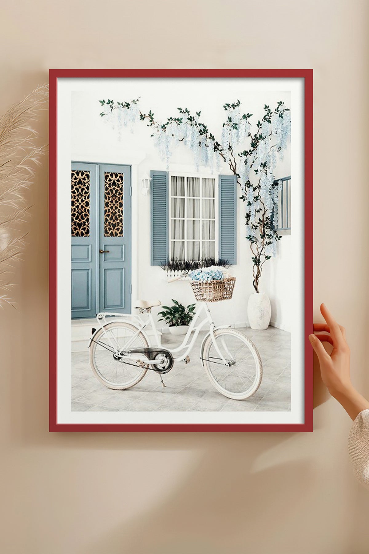 HOMEPACK Ahşap Çerçeveli Tablo Çerçeveli Poster Sanatsal Modern Duvar Dekoru BEK-8061