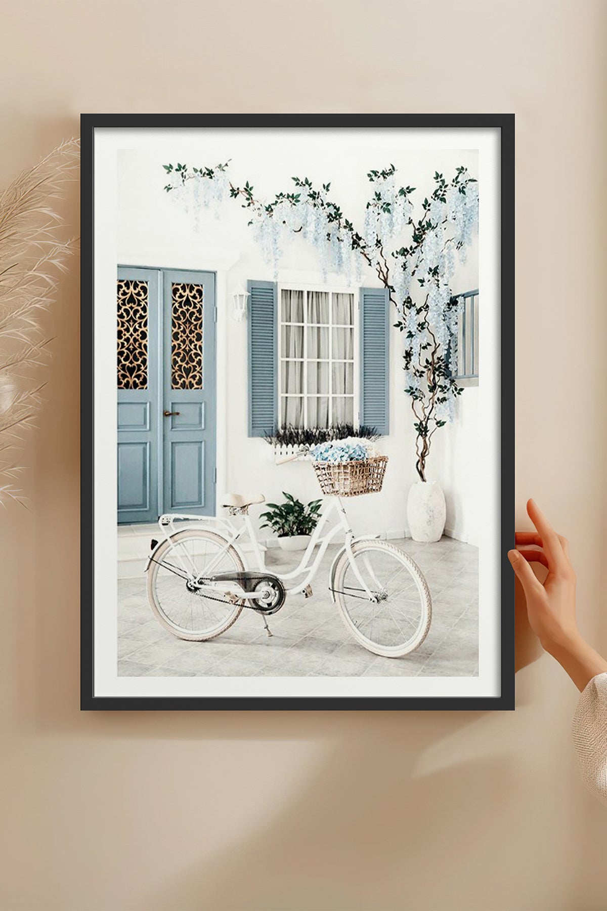 HOMEPACK Ahşap Çerçeveli Tablo Çerçeveli Poster Sanatsal Modern Duvar Dekoru BEK-8061