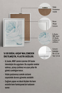 HOMEPACK Ahşap Çerçeveli Tablo Çerçeveli Poster Sanatsal Modern Duvar Dekoru BEK-8062