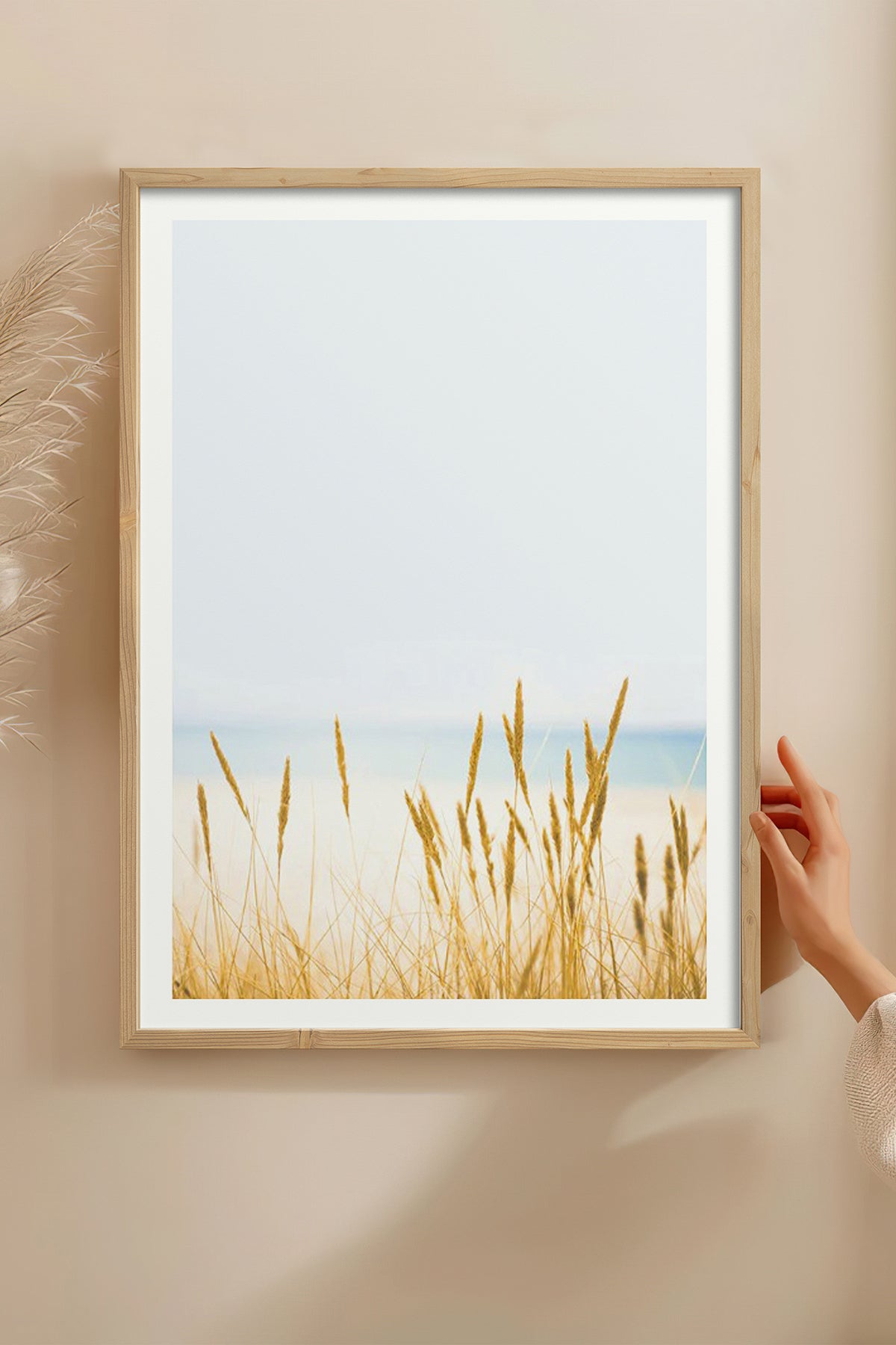 HOMEPACK Ahşap Çerçeveli Tablo Çerçeveli Poster Sanatsal Modern Duvar Dekoru BEK-8063