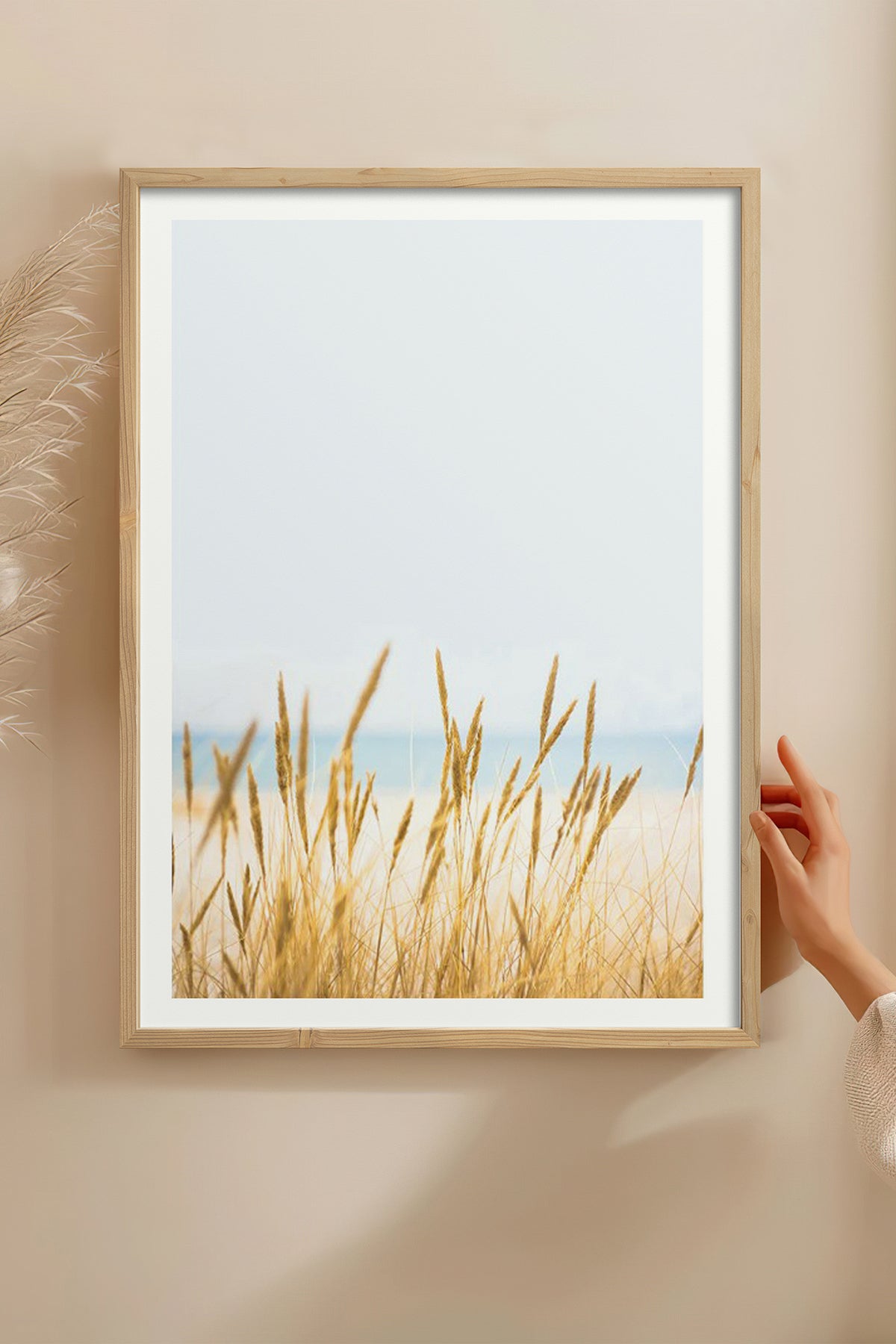 HOMEPACK Ahşap Çerçeveli Tablo Çerçeveli Poster Sanatsal Modern Duvar Dekoru BEK-8064