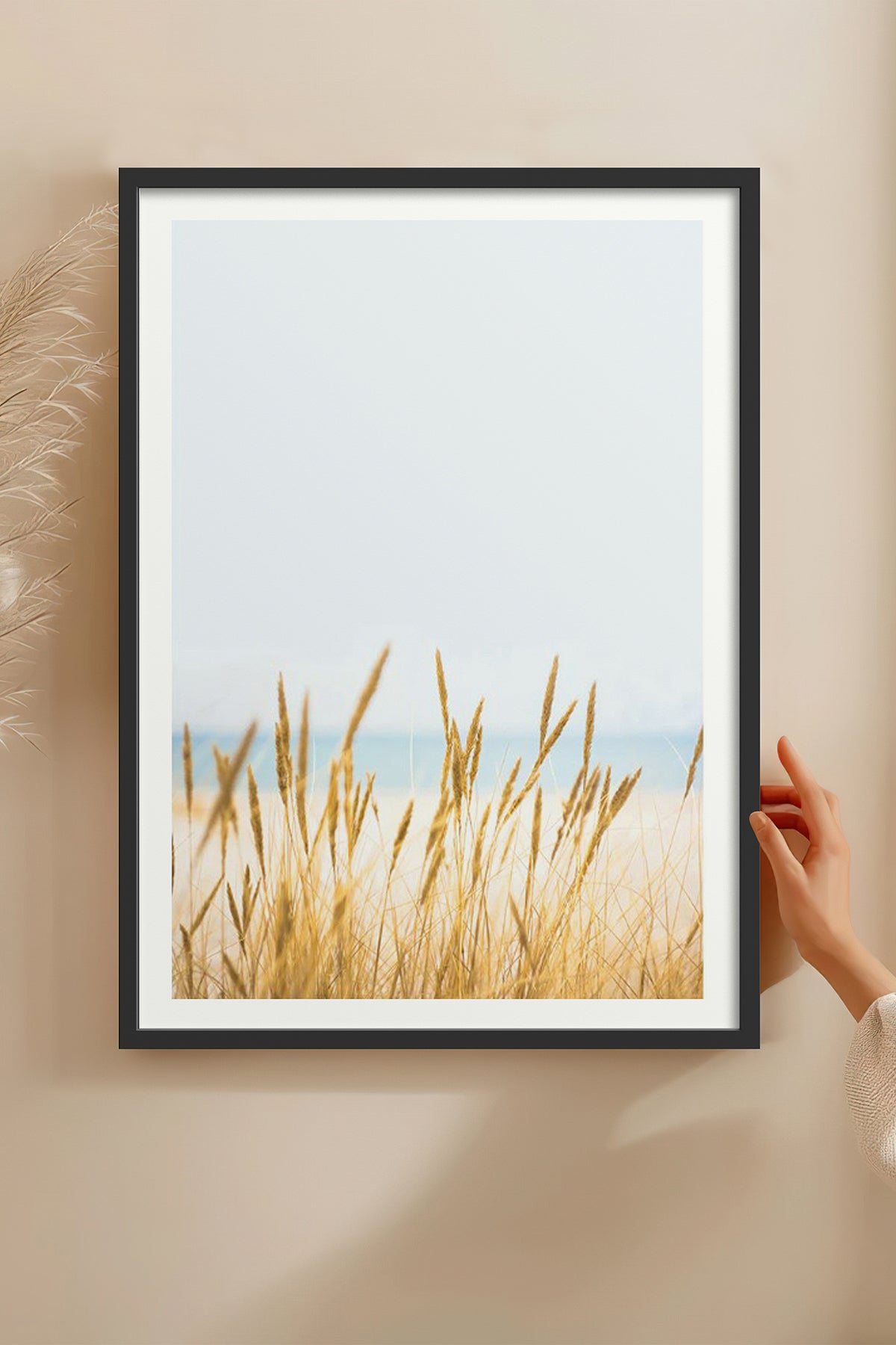 HOMEPACK Ahşap Çerçeveli Tablo Çerçeveli Poster Sanatsal Modern Duvar Dekoru BEK-8064