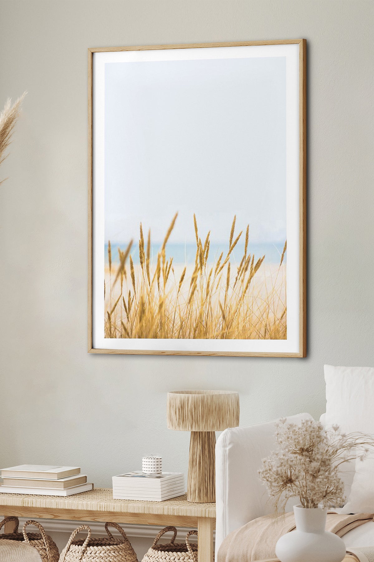 HOMEPACK Ahşap Çerçeveli Tablo Çerçeveli Poster Sanatsal Modern Duvar Dekoru BEK-8064
