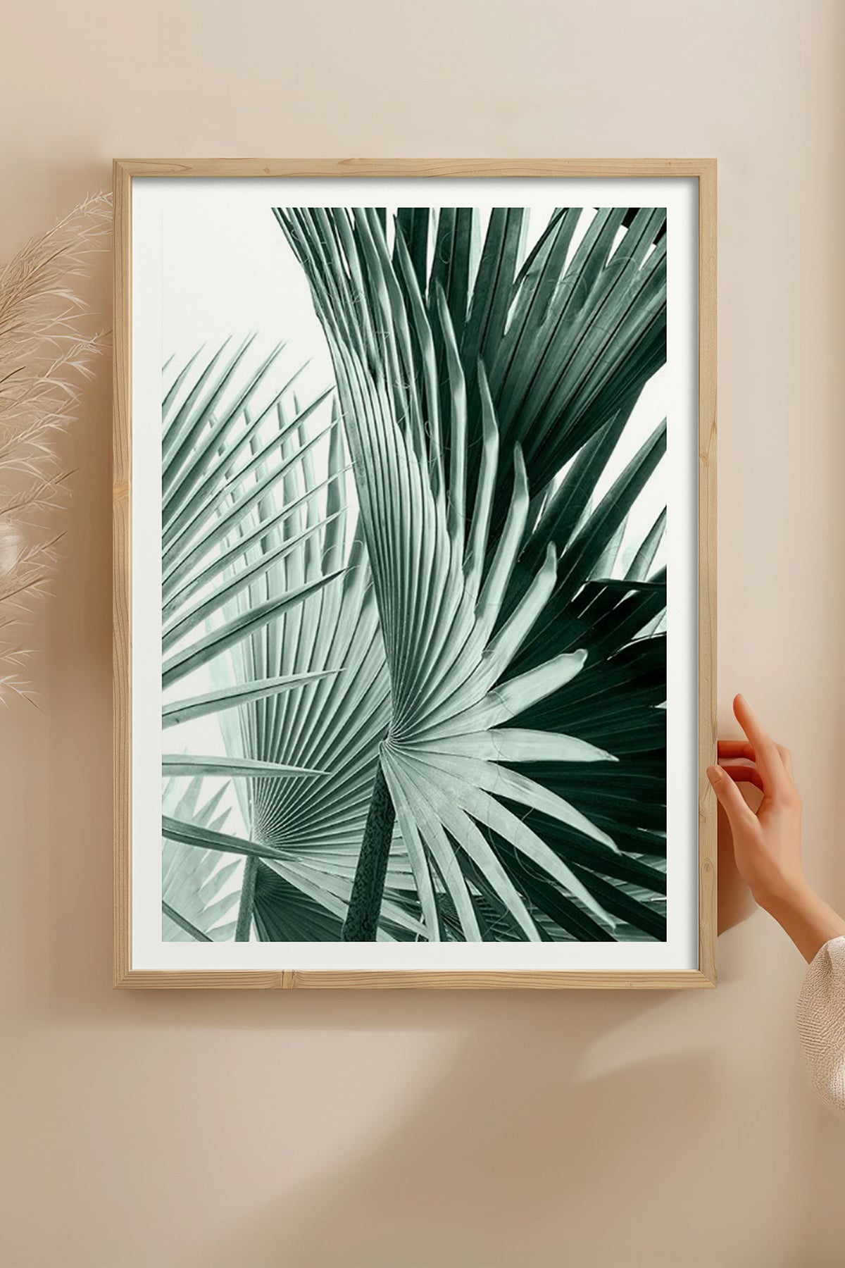 HOMEPACK Ahşap Çerçeveli Tablo Çerçeveli Poster Sanatsal Modern Duvar Dekoru BEK-8065