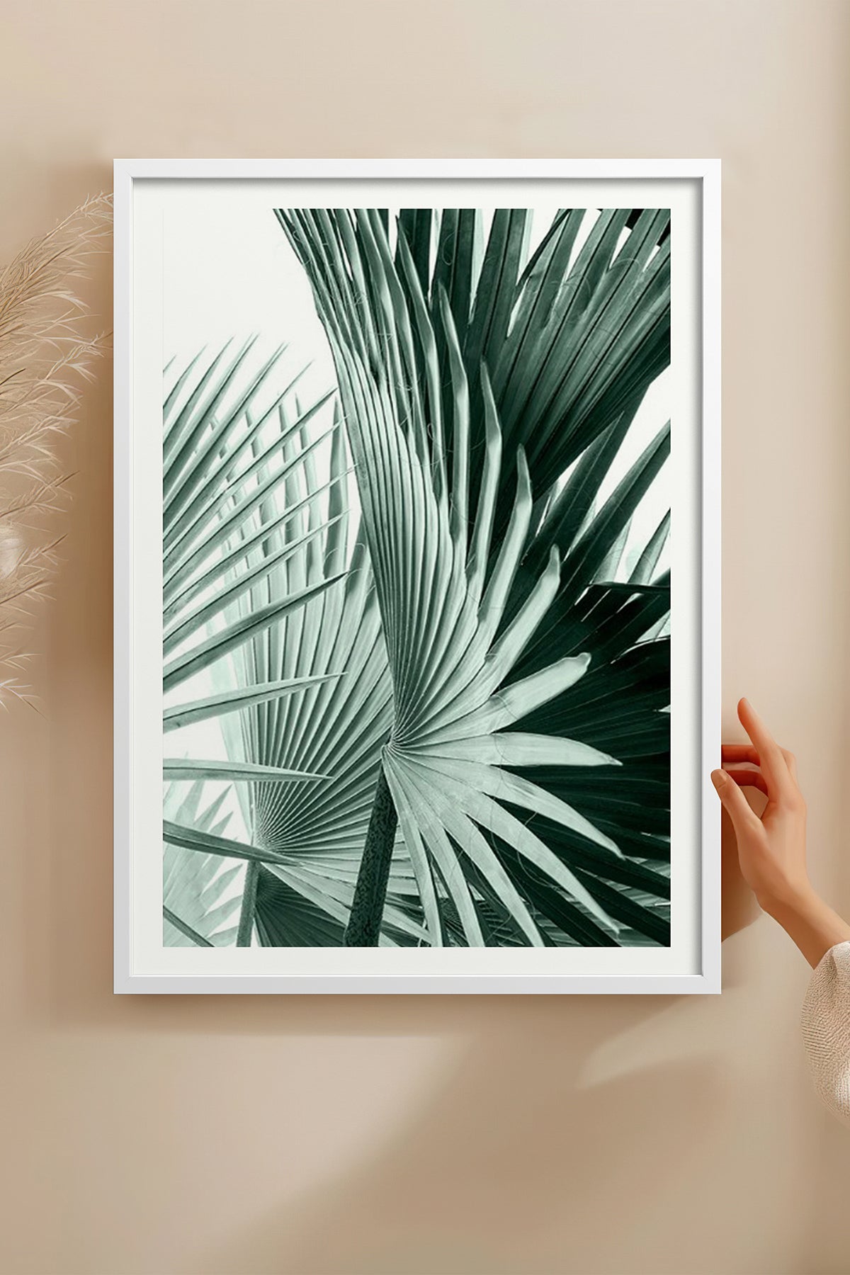 HOMEPACK Ahşap Çerçeveli Tablo Çerçeveli Poster Sanatsal Modern Duvar Dekoru BEK-8065