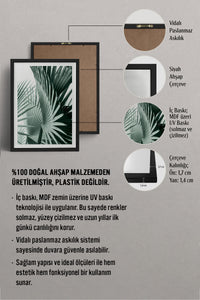 HOMEPACK Ahşap Çerçeveli Tablo Çerçeveli Poster Sanatsal Modern Duvar Dekoru BEK-8065