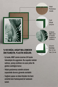 HOMEPACK Ahşap Çerçeveli Tablo Çerçeveli Poster Sanatsal Modern Duvar Dekoru BEK-8065